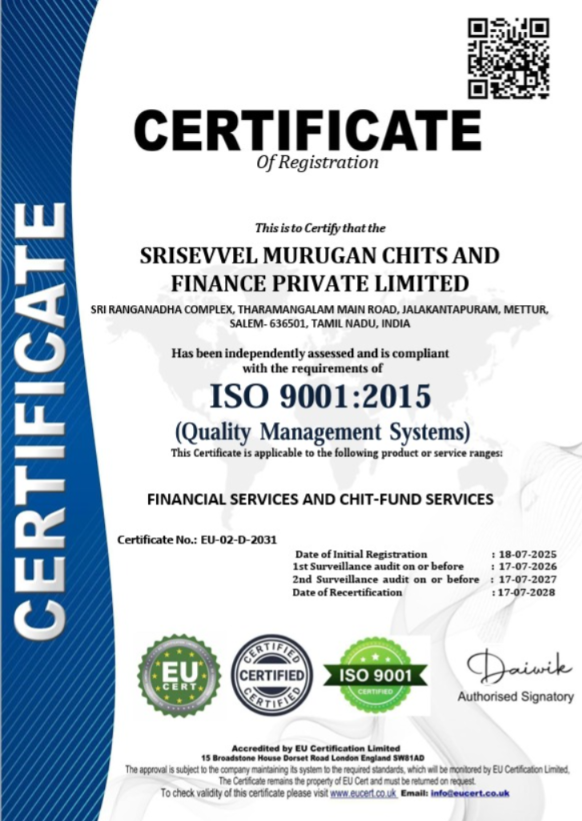 ISO 9001:2015 Certificate