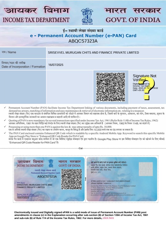 Permanent Account Number (PAN)